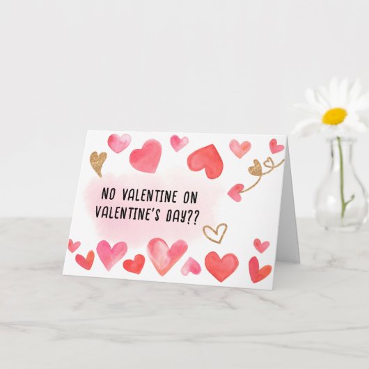 OPRECHT GEEN VALENTIJN OP VALENTIJN KAART (Kleine Plant)
