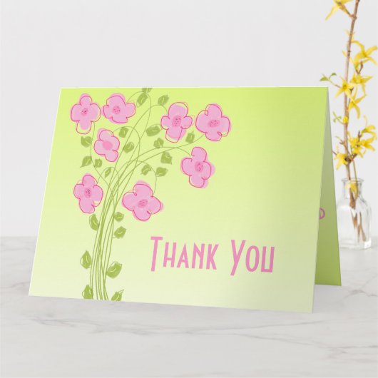 oprecht gewaardeerd kaart (Gele Bloem)