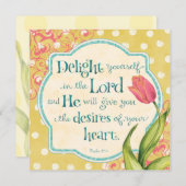 Oprecht in de Heer - Gepersonaliseerd Kaart (Voorkant / Achterkant)