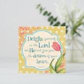 Oprecht in de Heer - Gepersonaliseerd Kaart (Staand voorkant)