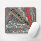 Oprecht patriottisch Oost-Timorese vlagkleurenklac Muismat (Met muis)