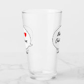 Oprecht Prettig Kerstfeest Glas (Links)