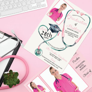 oprecht succes: verpleegkunde school afstudeerfees kaart