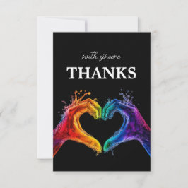 🌈❤️Oprechte BEDANKT Hart van Pride bruiloft