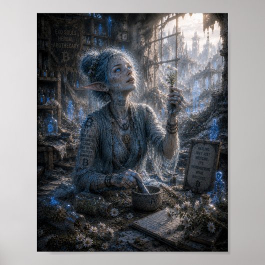 Oprechte Bewondering / Kruiden Genezer / Apotheek Poster (Voorkant)