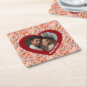 Oprechte bloei kartonnen onderzetters (Schuin)