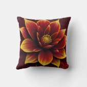 Oprechte bloemen: een gepersonaliseerde puzzelverr kussen (Achterkant)