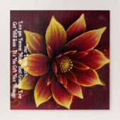 Oprechte bloemen: een gepersonaliseerde puzzelverr legpuzzel (Horizontaal)