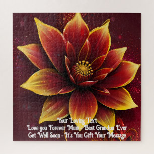 Oprechte bloemen: een gepersonaliseerde puzzelverr legpuzzel