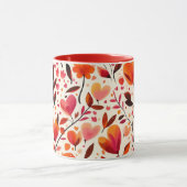 Oprechte bloemen: Valentijnsdag Mok (Midden)