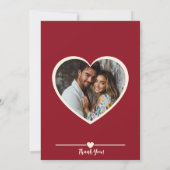 Oprechte Blooms Flat Thank You Card Bedankkaart (Achterkant)