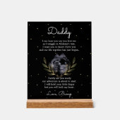 Oprechte boodschap van Bump aan papa Acryl Bord (Voorkant)