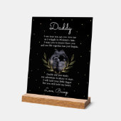 Oprechte boodschap van Bump aan papa Acryl Bord (Hoek)