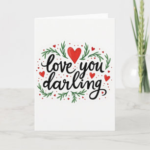 Oprechte Botanische Liefdeskaart Kaart