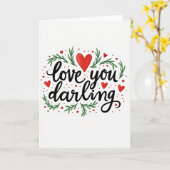 Oprechte Botanische Liefdeskaart Kaart (Gele Bloem)