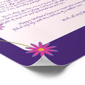 oprechte brief aan moeder figuur poster (Hoek)