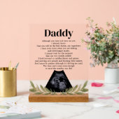 Oprechte Bump Gedicht voor Daddy Ultrasonography Acryl Bord (Huwelijk)