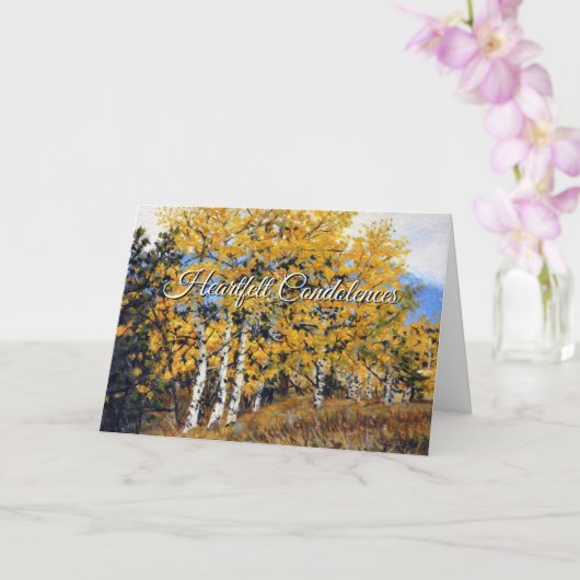 oprechte condoleancekaart kaart (Orchidee)