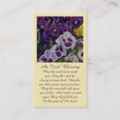 oprechte condoleancekaart visitekaartje (Voorkant)