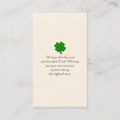 oprechte condoleancekaart visitekaartje (Achterkant)