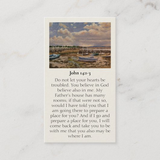 oprechte condoleancekaart visitekaartje (Voorkant)