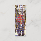 Oprechte condoleances boek Mark Prayer Kaart Contactkaartje (Voorkant)