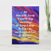 Oprechte condoleances Gebed Kaart (Voorkant)