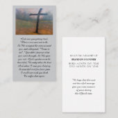 Oprechte Condolences Memorial Kaart Visitekaartje (Voorkant / Achterkant)