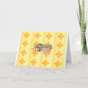 Oprechte dankbaarheid: "Dankbaar voor jou" met lie Bedankkaart