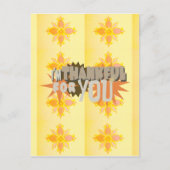 Oprechte dankbaarheid: "Dankbaar voor jou" met lie Briefkaart (Voorkant)