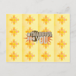 Oprechte dankbaarheid: "Dankbaar voor jou" met lie Briefkaart