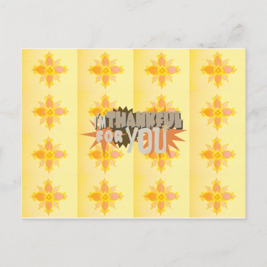 Oprechte dankbaarheid: "Dankbaar voor jou" met lie Briefkaart (Voorkant)