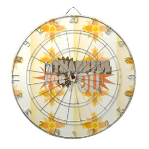 Oprechte dankbaarheid: "Dankbaar voor jou" met lie Dartbord