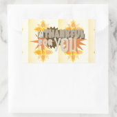 Oprechte dankbaarheid: "Dankbaar voor jou" met lie Rechthoekige Sticker (Tas)