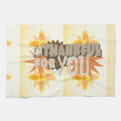 Oprechte dankbaarheid: "Dankbaar voor jou" met lie Theedoek (Horizontaal)