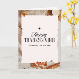 Oprechte dankbaarheidsbetuigingen met Thanksgiving Kaart