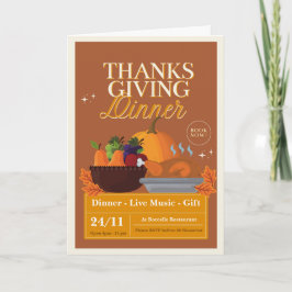 Oprechte dankbetuigingen met Thanksgiving Kaart