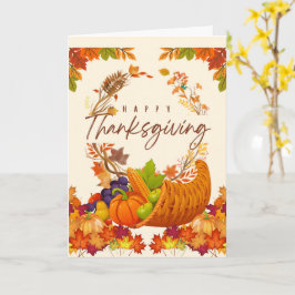Oprechte dankbetuigingen met Thanksgiving Kaart