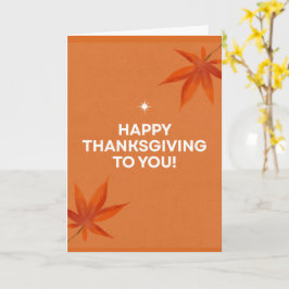 Oprechte dankbetuigingen met Thanksgiving Kaart