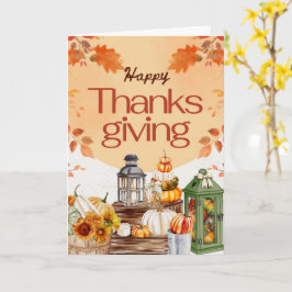 Oprechte dankbetuigingen met Thanksgiving Kaart