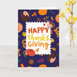 Oprechte dankbetuigingen met Thanksgiving Kaart