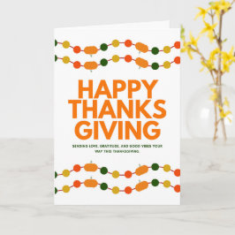 Oprechte dankbetuigingen met Thanksgiving Kaart
