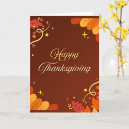 Oprechte dankbetuigingen met Thanksgiving Kaart