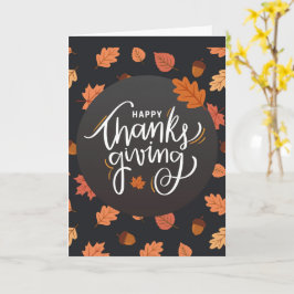Oprechte dankbetuigingen met Thanksgiving Kaart