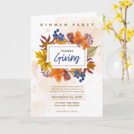 Oprechte dankbetuigingen met Thanksgiving Kaart