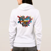 "Oprechte eenheid in kleur" Hoodie (Achterkant)