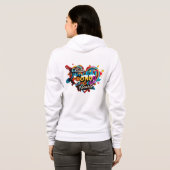 "Oprechte eenheid in kleur" Hoodie (Achterkant volledig)