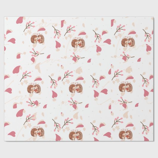 oprechte egel Romance Cadeaupapier (Vlak)