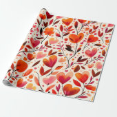 Oprechte elegantie: Valentijnsdag Cadeaupapier (Uitgerold)