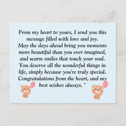 Oprechte en gezonde massage voor alle leeftijden briefkaart (Voorkant)